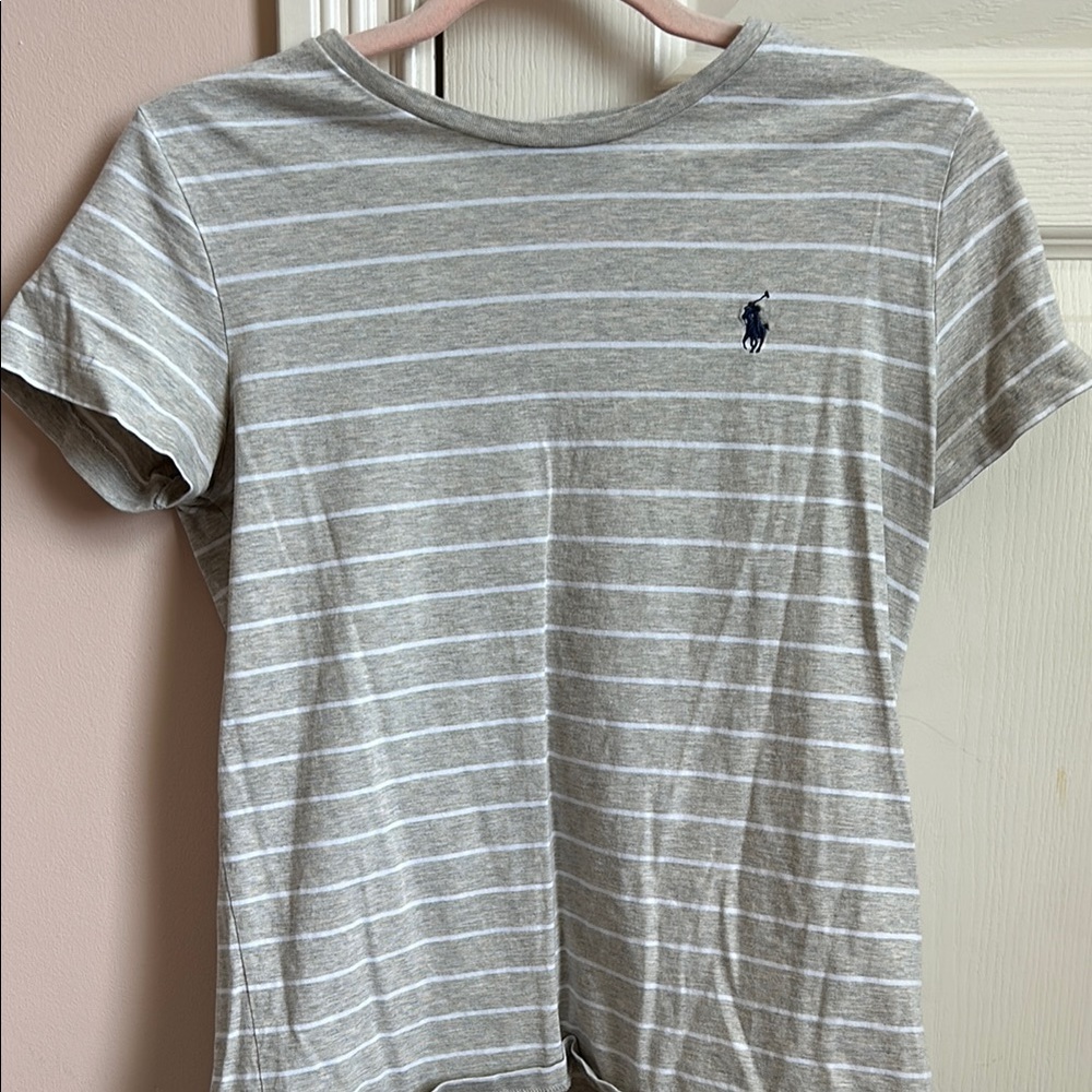Polo by Ralph Lauren Gray Striped Men's Shirt